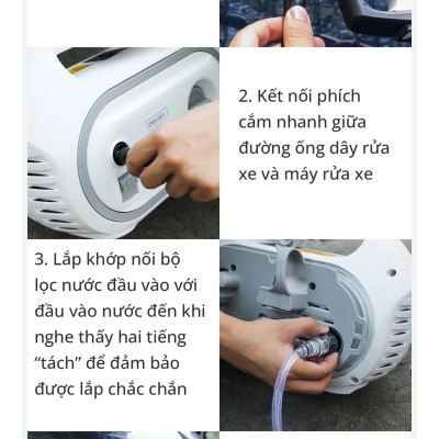 [TẶNG Ổ CẮM ĐIỆN + MIẾNG RỬA XE] Máy Xịt Rửa Mini Động Cơ Lõi Đồng Deli Cao Áp Chính Hãng 1 đổi 1 Bảo Hành 36 Tháng Rửa Xe Tưới Cây Vệ Sinh Nhà Cửa