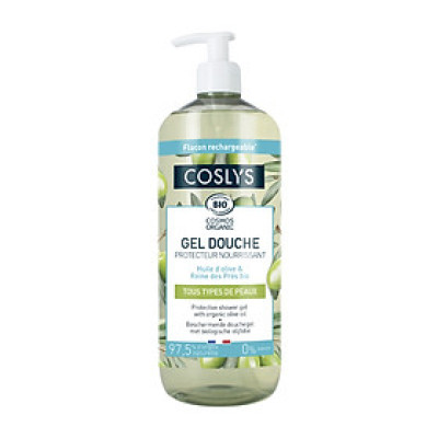 Sữa tắm dạng gel dầu ô liu hữu cơ Coslys 500ml 1L protective shower gel with organic olive oil