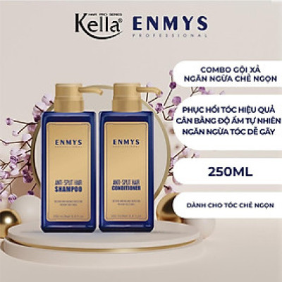Combo dầu gội xả ngăn ngừa chẻ ngọn tóc Enmys (Chai 250ml)