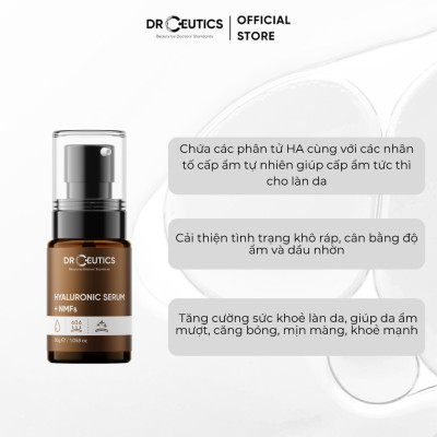 DRCEUTICS Tinh Chất HA Drceutics Cấp Ẩm Và Căng Bóng Da Hyaluronic Acid + NMFs 30ml