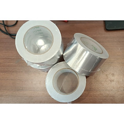 Băng keo bạc màng PET 48x50 băng keo bạc siêu dai dán ống gió