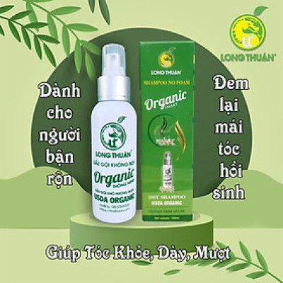 Dầu gội không bọt Organic Thông Minh - Long Thuận