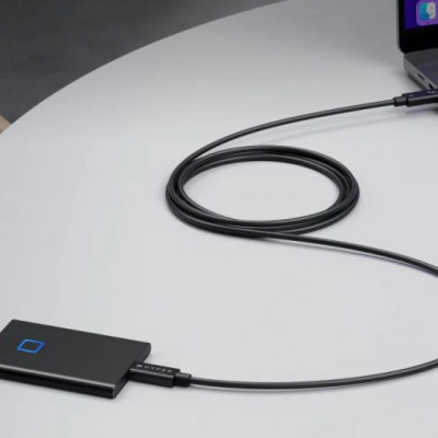 Cáp HyperDrive Thunderbolt 4 (6ft/2m) - Kết Nối Đa Năng, truyền tải liệu cho MacBook, Laptop và các thiết bị, HDTB4AC2GL - Hàng Chính Hãng