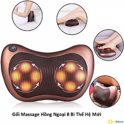 Gối Massage Hồng Ngoại 8 Bi Hàn Quốc