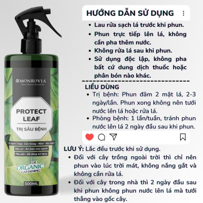 Combo phân bón TRỊ SÂU BỆNH, DƯỠNG HOA MONROVIA hữu cơ giúp cây khỏe, hoa nở sai, to, đậm màu, dung tích 1L