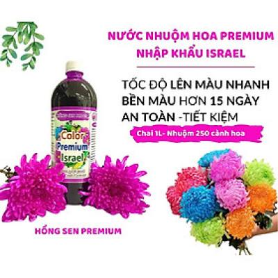 Thuốc bột nhuộm hoa tươi nhập khẩu công nghệ Israel (Hủ Bột Màu 10L - 12L nước màu hoa) chuyên nghiệp nhuộm hoa tươi và an toàn với 20 màu