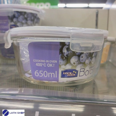 Bộ 3 Thố thủy tinh tròn Lock&Lock LLG831 650ml