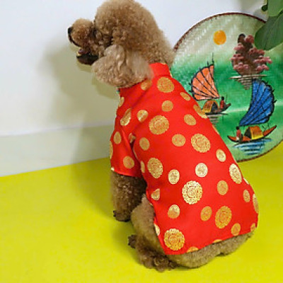 ÁO  DÀI TẾT GẤM THÁI CAO CẤP TỪ 0.5-15KG DÀNH CHO THÚ CƯNG CHÓ MÈO