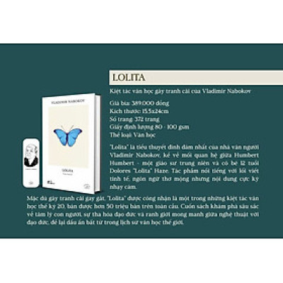 (Ấn bản đặc biệt kỷ niệm 20 năm Nhã Nam) LOLITA - Vladimir Nabokov - Nhã Nam - NXB Hội Nhà Văn