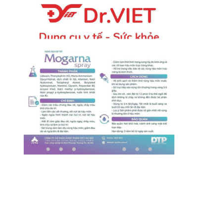 Dung dịch xịt ngăn trĩ Mogana Spray 30ml