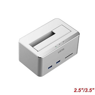 HDD Dock Unitek 2.5 3.5 sata 6G + Hub + Card SD Unitek Y-1092 (3.0) - HÀNG CHÍNH HÃNG