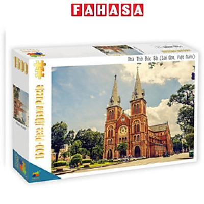 Bộ Tranh Ghép Hình Minh Châu - 60 x 80 cm (1500 Mảnh Ghép) - Nhà Thờ Đức Bà