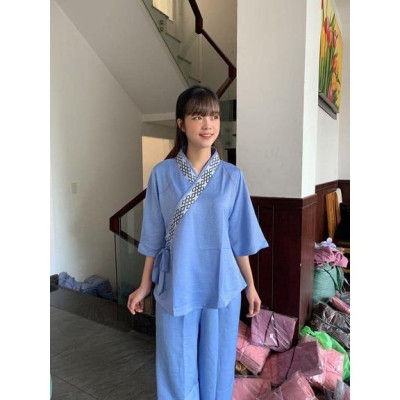 ĐỒ LAM ĐI CHÙA  MẪU LỤA PHÁP