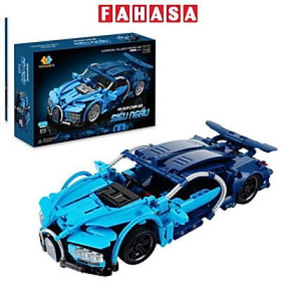 Đồ Chơi Lắp Ráp Xe Đua Chạy Đà Siêu Ngầu - Supercool Pullback Racing Car - Toys&Joys 3305 (473 Mảnh Ghép)
