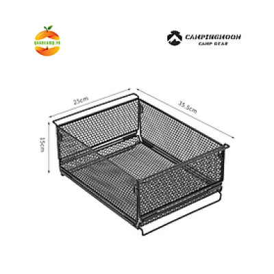 Giỏ lưới đa năng xếp gọn kết hợp với bàn IGT Campingmoon CK-24BF CK24BF