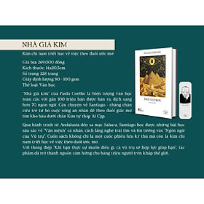 (Ấn bản đặc biệt kỷ niệm 20 năm Nhã Nam) NHÀ GIẢ KIM – Paulo Coelho – Lê Chu Cầu dịch – Nhã Nam - NXB Hội Nhà Văn