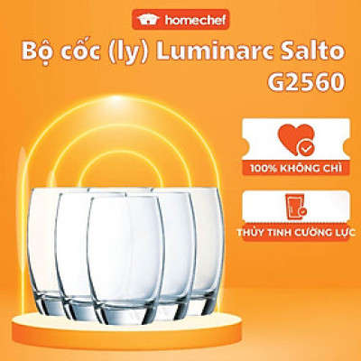 Bộ cốc (ly) thủy tinh Luminarc Salto 6 chiếc dung tích 350ml - G2560