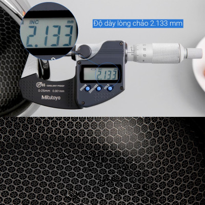 Chảo Chống Dính Blackcube 3 Lớp Đáy Liền Fivestar (16cm/28cm)