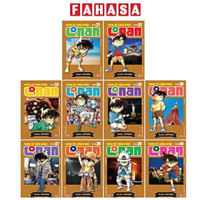 Sách - Combo Manga - Thám Tử Lừng Danh Conan - Bản Nâng Cấp: Tập 31 - 40 (Bộ 10 Tập)