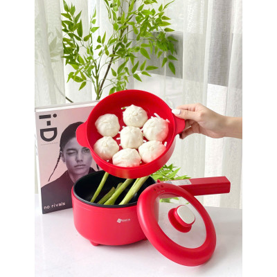 Nồi lẩu điện đa năng Arber DN08 màu đỏ