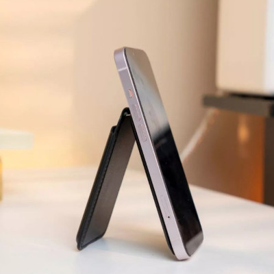 [ Hàng Chính Hãng ] Ví 9Fit EBiz Mag Wallet Stand - Ví da hít từ tính Magnetic kiêm chân đế xoay 360 độ tích hợp NFC