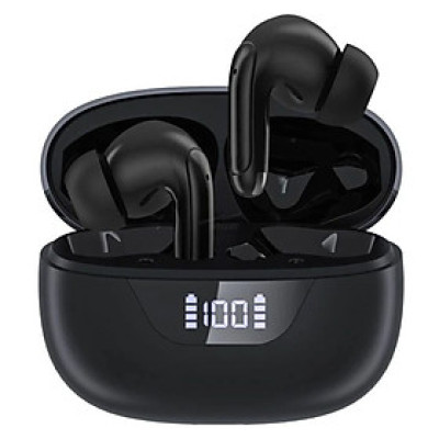 Tai nghe Bluetooth chống ồn kép ENC+ANC Choetech BH-T60 có màn hình LED hiển thị pin - Hàng chính hãng