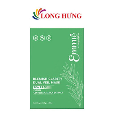 Mặt nạ tràm trà Emmié By Happyskin Tea Tree + Centella Asiatica Extract (5 miếng) - Hàng chính hãng