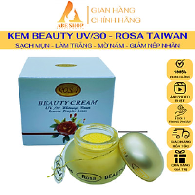 Kem ROSA UV/30 BEAUTY CREAM 15g - Dưỡng Trắng Da - Ngừa Lão Hóa - Giảm Mụn