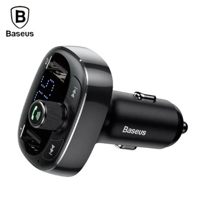 Tẩu sạc đa năng phát nhạc trên ô tô Baseus T Shaped S-09 Car Bluetooth MP3 Player - Hàng chính hãng