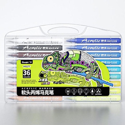 Guangbo - Viết Acrylic Marker 1 Đầu H02277-1 36 Màu