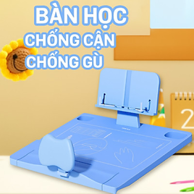 Bàn Học Chống Cận Thị, Chống Gù Lưng, Chống Ngủ Gật Thông Minh Cho Trẻ Bộ Chỉnh Sửa Tư Thế Ngồi Loại Tốt