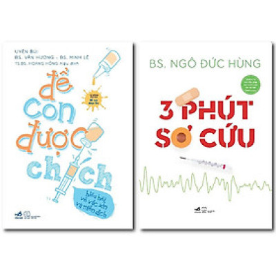 Sách - Combo 3 phút sơ cứu + Để con được chích