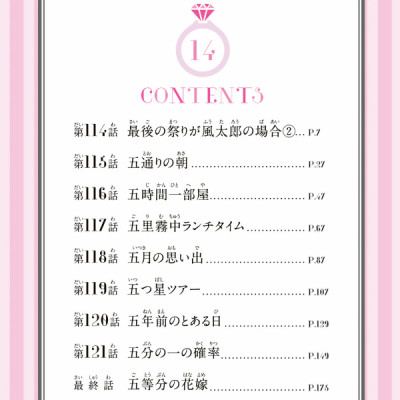 五等分の花嫁 フルカラー版 14