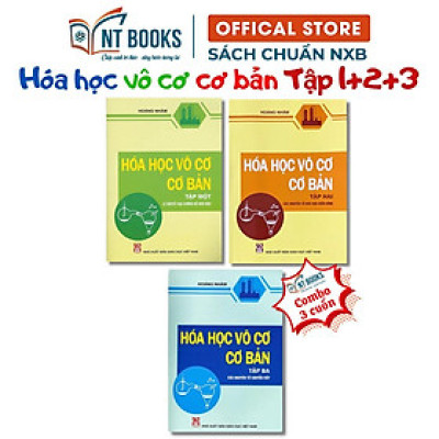 Sách - Combo 3 Cuốn Hóa Học Vô Cơ Cơ Bản - Tập 1 + 2 + 3 - NXB Giáo Dục - HV