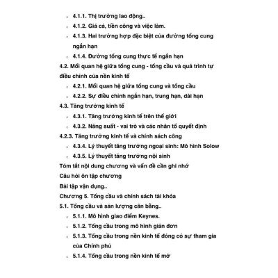 Sác Giáo trình Kinh tế vĩ mô