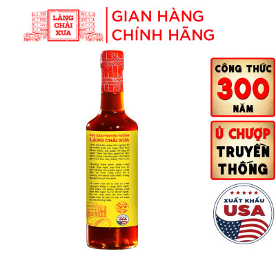[KF] Thùng 6 chai Nước mắm nhỉ cá cơm ruột đỏ Làng Chài Xưa 500ml cá cơm vàng ngon vùng nước trồi 300 năm truyền thống chai thủy tinh