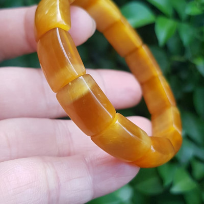 ️️Vòng nữ đá mắt hổ bản khúc đẹp vàng tươi tự nhiên Size vòng freesize tầm Ni 53mm x cao 10mm x dầy 7mm Hợp mệnh kim mệnh thổ mệnh Thủy đeo may mắn xinh đẹp ạ