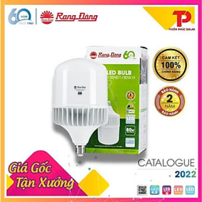 Bóng đèn Rạng Đông LED BULB trụ Nhôm đúc 80W Model: LED TR135NĐ1/80W.H