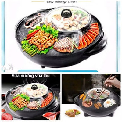 BẾP NƯỚNG KIÊM NỒI NẤU LẨU ĐA CHỨC NĂNG THUẬN TIỆN CHO MỌI NHÀ 