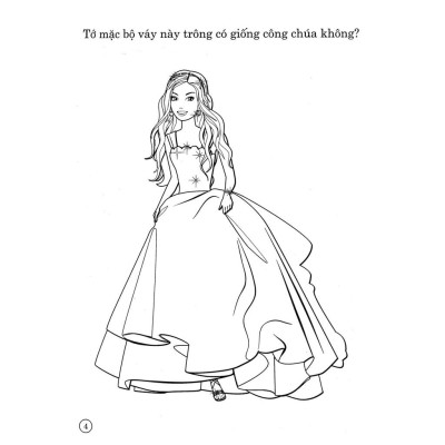 Barbie Xinh Đẹp 1 (Tô Màu Có Hình Dán)