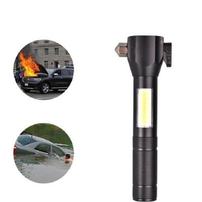 Đèn Pin Siêu Sáng T6-28 Đa Năng Có Dao Cắt