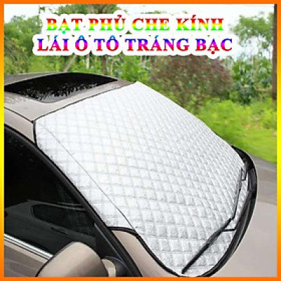 Bạt Phủ Che Nắng Chống Nóng Kính Lái Ô Tô Xe Hơi Tráng Bạc Cao Cấp