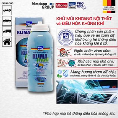 Sản phẩm bluechem Khử mùi điều hòa Ô tô (Klima Fresh)