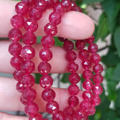 Vòng tay phong thuỷ may mắn mới đá Thạch anh dâu hồng điều đậm giác ánh sáng đẹp quấn tay kiểu 3 vòng Size hạt 7mm Vòng thạch anh dâu giác tự nhiên đậm màu điều rất đẹp Vòng chuẩn hợp nữ mệnh hoả mệnh thổ quà tặng phụ nữ quý chị đeo may mắn đẹp ạ