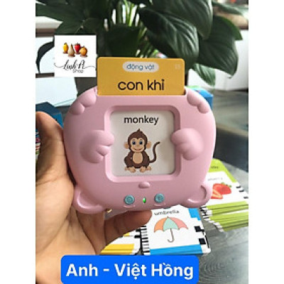 Máy đọc từ vựng Anh - Việt không sóng điện từ đồ chơi thông minh thẻ flashcard Tiếng Anh 224 từ vựng