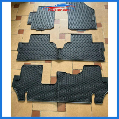 Thảm lót sàn cao su cho xe Suzuki XL7 2019-2020-2021-2022-2023 mẫu chữ trắng hàng chuẩn theo xe chịu lực tốt