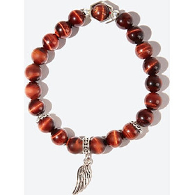 Vòng tay đá mắt hổ phối cánh bạc Ngọc Quý Gemstones