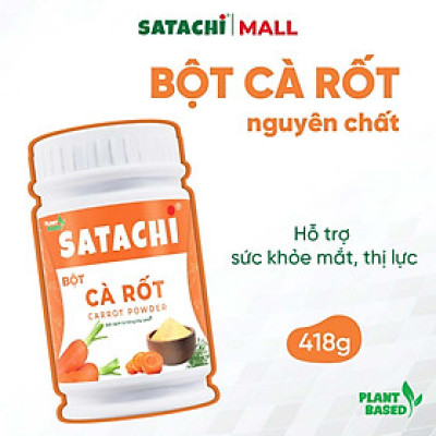 Bột Cà Rốt Nguyên Chất SATACHI – 100% cà rốt tự nhiên, không đường – Hộp 418g