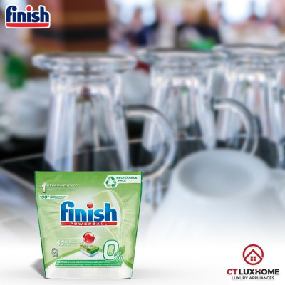 Viên rửa chén bát Finish Powerball Eco 0% - Túi 40 viên 