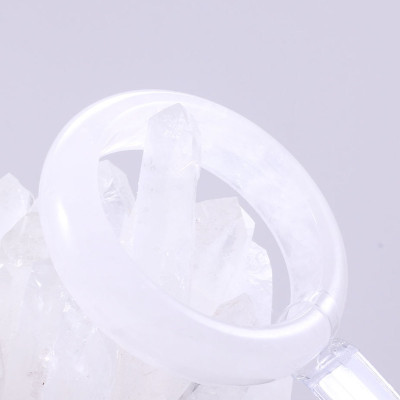 Vòng tay đá thạch anh ưu linh trắng ni 52 mệnh thủy, kim - Ngọc Quý Gemstones